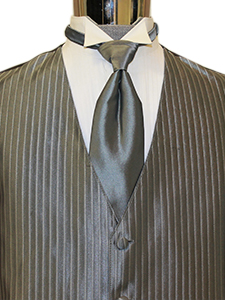 Asphalt Lido Stripe Herringbone with Windsor