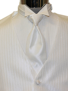 White Lido Stripe Herringbone with Windsor