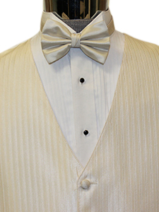 Candlelight Lido Stripe Herringbone with Bow