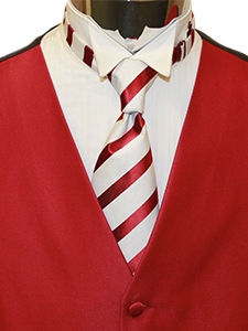 Red Armano White Stripe with Windsor