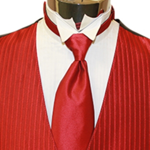 Capri Red Lido Stripe Herringbone with Windsor