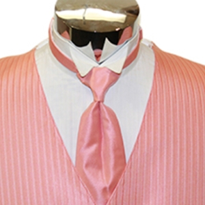 Capri Coral Lido Stripe Herringbone with Windsor