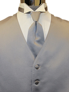 Dusty Powder Solid Satin Windsor