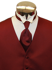 Wine Solid Satin Windsor