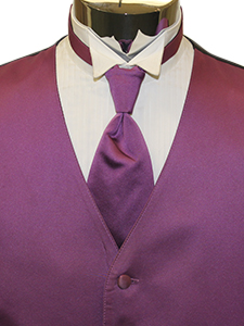 Rum Raisin Solid Satin Windsor