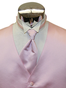 Pink Solid Satin Windsor