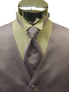 Heather Solid Satin Windsor
