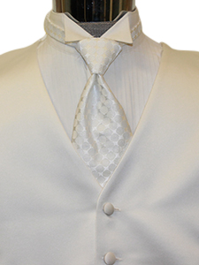 White Solid Satin Energy