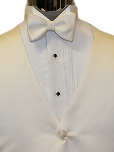 Ivory Solid Satin Bow