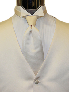 Ivory Solid Satin Windsor