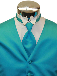 Aqua Solid Satin Windsor