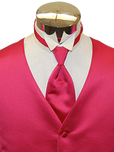 Fuchsia Solid Satin Windsor
