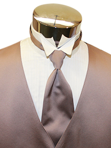 Mocha Solid Satin Windsor
