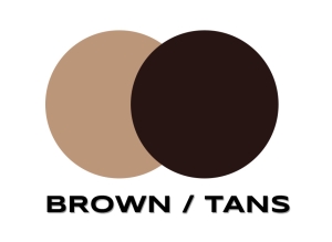 Brown and tan vests color swatches